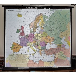 States of Europe (Large Pull Down Map)